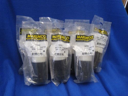 LOT OF 7 MARINCO 305C ACTUANT ELECTRICAL NEMA TWIST LOCKING CONNECTORS NIP