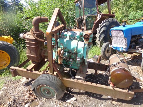 DEUTZ F3L912 4&#034; Trash Pump Trailer RUNS EXC Diesel Engine Water Pump