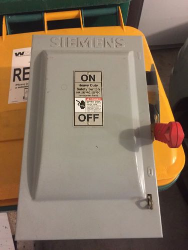 1 NIB HF322N HEAVY DUTY SAFETY SWITCH  60 AMPS 240 VAC 250 VDC 3 POLE 4 WIRE