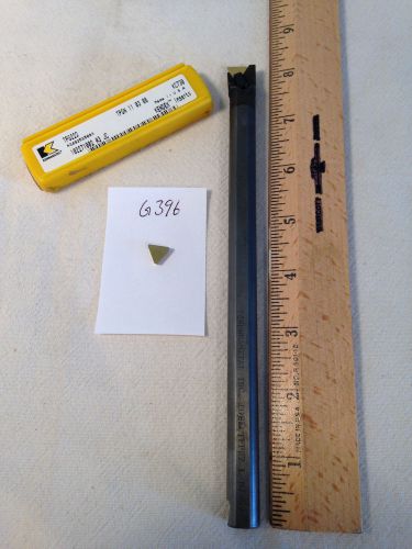 1 KENNAMETAL 1/2&#034; CARBIDE BORING BAR. E08-FCTFPR2 W/ 5 CARBIDE INSERTS. {G396}