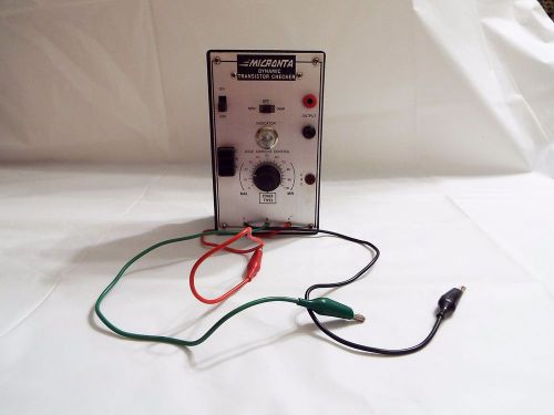 VINTAGE MICRONTA DYNAMIC TRANSISTOR CHECKER