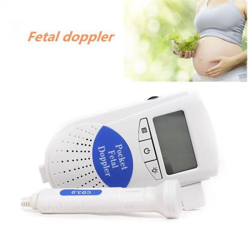 handheld LCD display 3mhz Sonoline B Fetal doppler Heart Monitor PROBE+backlight