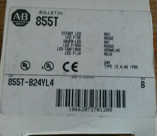 New Allen Bradley 855T-B24YL4 FREE EXPEDITED SHIPPING