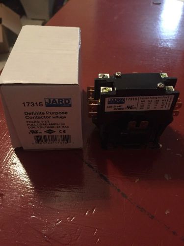 Jard 17315 Definite Purpose Contactor w/lugs 1-1/2 Pole 30 Amp Coil 24 VAC