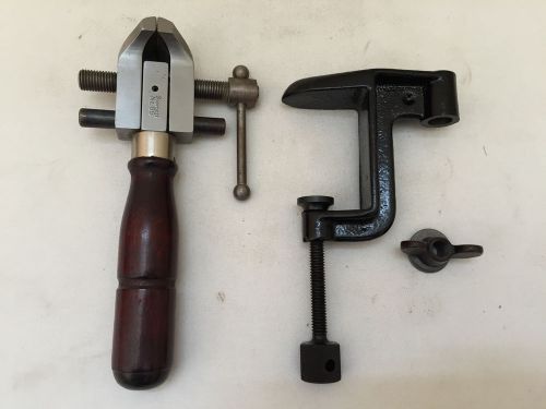 Starrett 1 1/2&#034; Hand Held or Clamp On Vise #86A USA Gunsmithing w/ Box