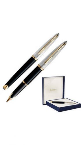 Waterman Carene Black Deluxe Fountain Pen Free Shipping