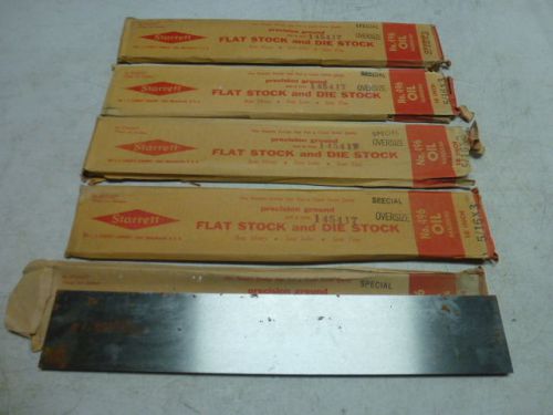 LOT of STARRETT 496 OIL HARDENING PRECISION GROUND FLAT STOCK, 5/16&#034; X 3&#034; X 18&#034;