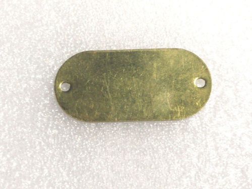 50 Oval 2 1/8&#034; Blank Brass Tags