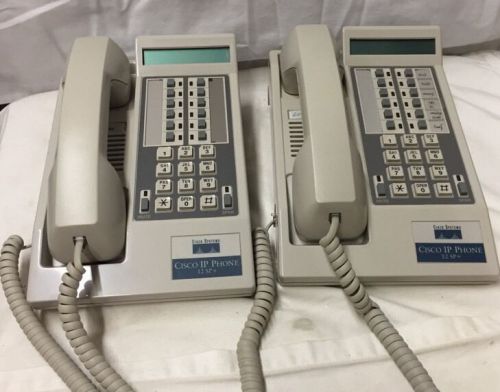 2 CISCO SYSTEMS IP PHONES 12 SP+ /30VIP CP-12SP-INTL