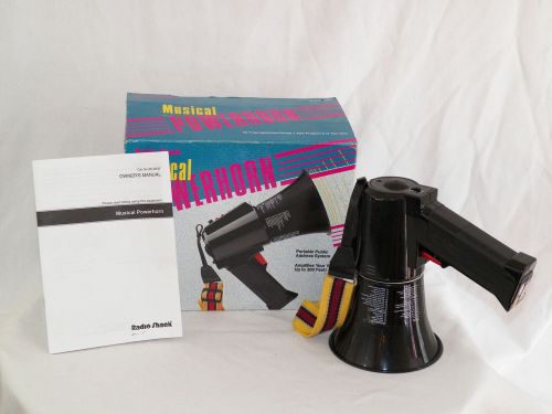 Radio shack musical powerhorn portable megaphone