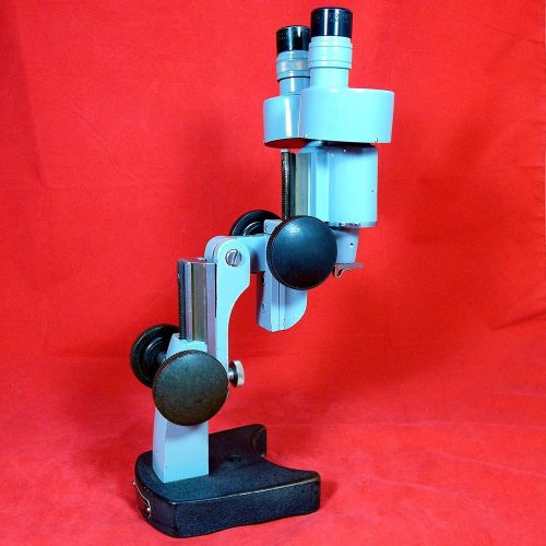 Gray/black ao no27 stereo microscope-dual rack-pinion focusing &amp; lens protector for sale