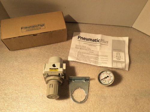 1/2&#034; npt air compressor pressure relief regulating regulator w/ gauge &amp; bracket for sale