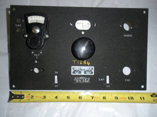 VINTAGE LEEDS &amp; NORTHRUP CO. RADIO PANEL SHORT WAVE TESTING METER RESISTANCE