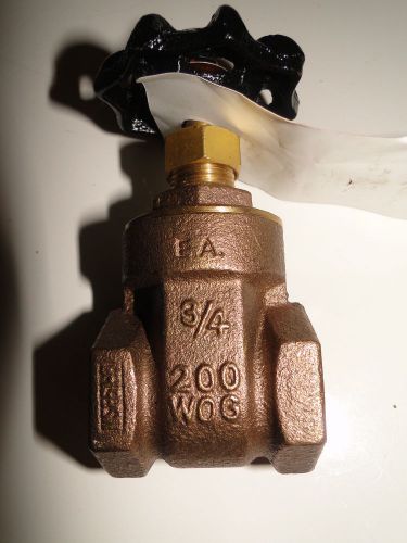 3/4&#034; Brass Gate Valve by Smith-Cooper 17185011 200 WOG