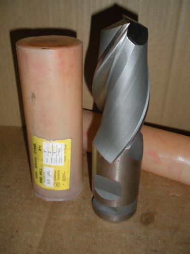 High Speed Steel End Mill R.H. S/E 2FL  7 3/4&#034; x 2&#034;  2&#034; Shank 4&#034; Fluke Drill Bit