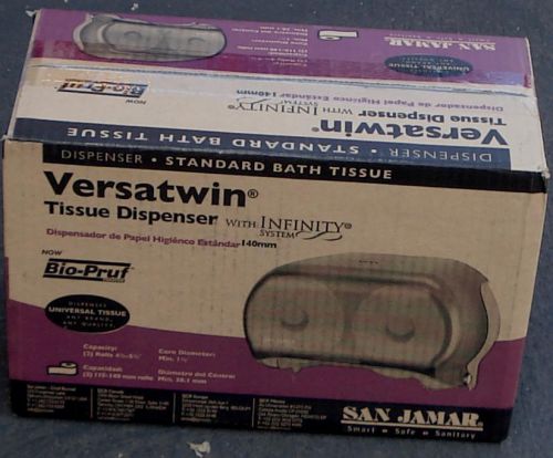 San Jamar Versatwin Standard Bath Tissue Dispenser with Infinity System - NEW