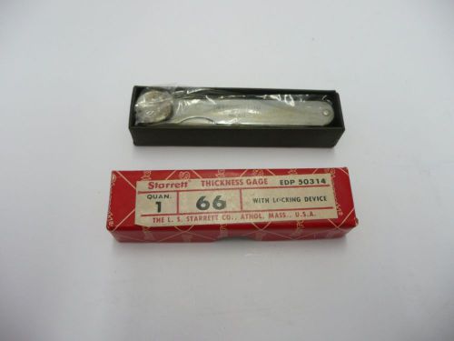 Starrett No. 66 Imperial Thickness Gauge