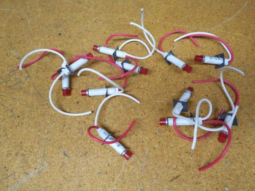 IDI 2191L1 24V 1/2W  Red Indicator Lights Used (Lot of 11)