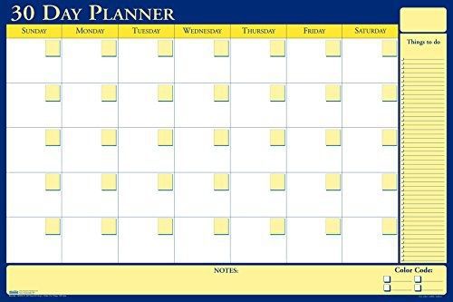 House of Doolittle Plan-A-Board 30/60 Day Non-Dated Laminated Planner Reversible