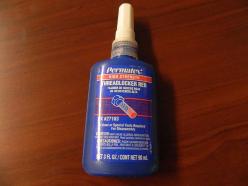 Permatex 27183 Thread Locker Red High Strength 90 mL 3 FL oz.