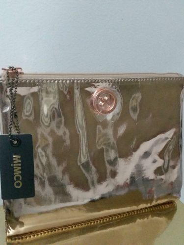 Mimco SONICA M QUAD Pouch Clutch Makeup Brand New with Tags Silver