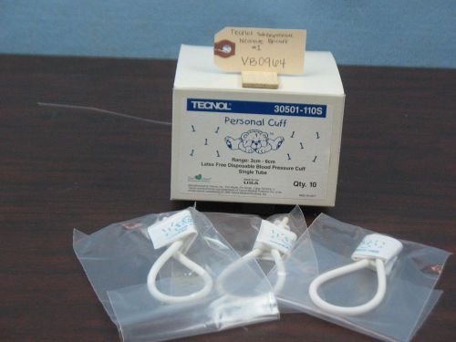 Tecnol Personal Disposable BP Cuff Neonate #1 Single Tube 30501-110S box of 10