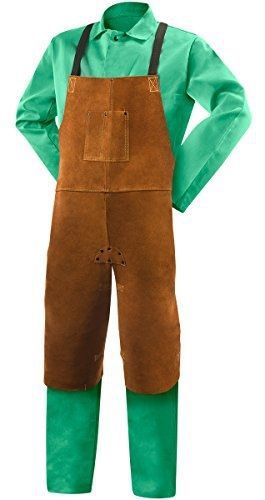 Steiner 92170  Bib Apron, Split Leg, Weld-Rite Premium Brown Split Cowhide,