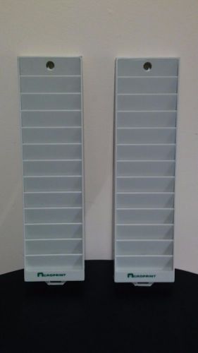 2 -12 POCKET Horizontal Badge Racks for Time &amp;Attend. System