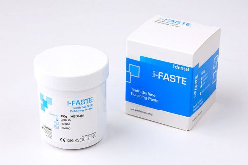 Dental 2 x i-dental i-FASTE Teeth Surface Polishing Paste - 100g Medium -