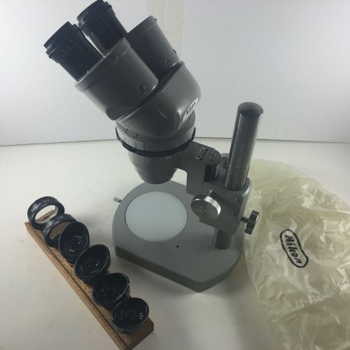 Nikon SMZ Zoom 80078 Stereo Microscope with Box and Accessories