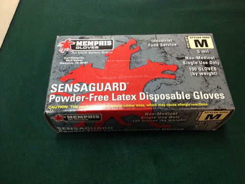 NEW MEMPHIS GLOVES NITRISHIELD POWDER-Free  NITRIL DISPOSABLE GLOVE SIZE M