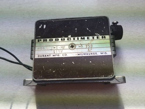Vintage Productimeter Durant Mfg Machine Counter Counting Wires 6 digit display