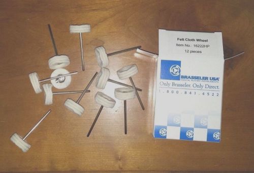 Brasseler USA Felt Cloth Wheel Burs (12 Pieces in a box)