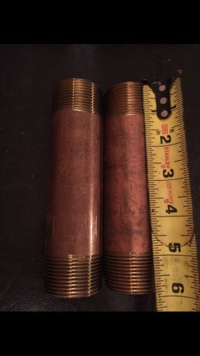 Brass Pipe Nipple 11/2&#034; X 6&#034; 2PC