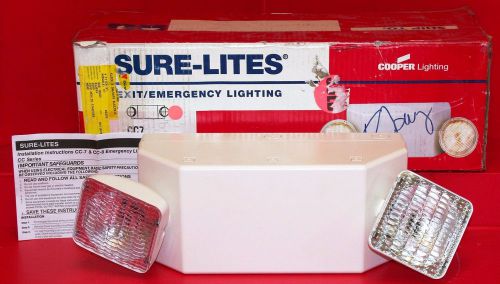 Cooper lighting sure lites exit &amp; emergency lighting cc7 002-203 for sale