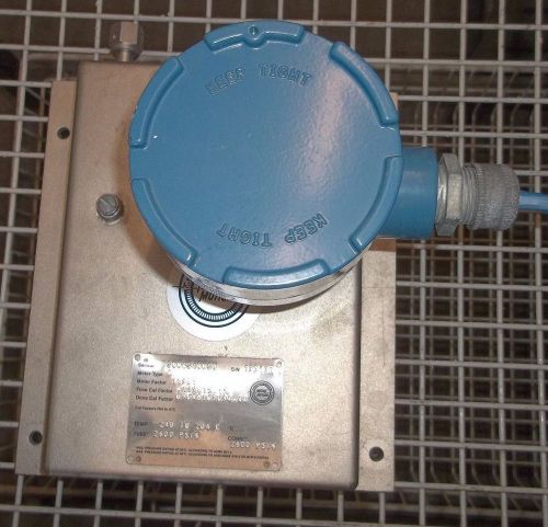 MICRO MOTION DS006S100SU 2600PSIG MASS FLOW SENSOR METER FACTOR 11981 (II2)