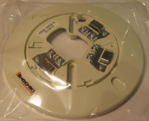 HOCHIKI HSB-NSA-6 ANALOG FIRE/SMOKE ALARM DETECTOR BASE SILENT KNIGHT/FIKE S1383