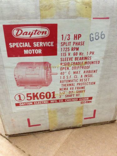 DAYTON 5K601 GP NEW MOTOR,  1/3 HP, 1725 rpm, 48 FREE SHIPPING 6K490 5K984