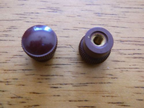 BINDING POST KNOB w/ 8-32 thread * HH SMITH 2285 * REDDISH/BROWN * LOT OF 10