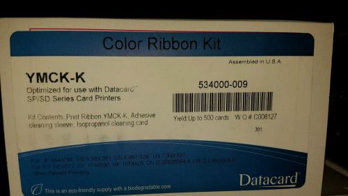 Datacard 534000-009 printer ribbon sp75 card ymckk