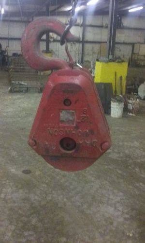 JOHNSON 20TON 12&#034; BLOCK 5/8 3 SHEAV 20T12RTB