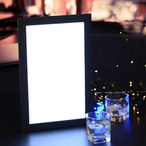 8-1/2&#034; x 14&#034; single panel illuminated led backlit menu cover 984 for sale