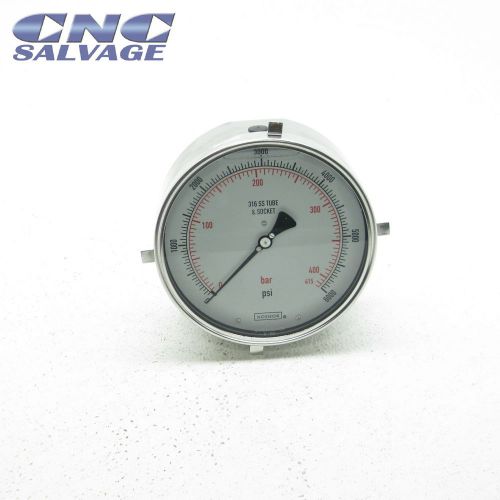 NOSHOK 6&#034; STAINLESS STEEL GAUGE 1/2&#034; NPT 60-510-6000 *NEW*