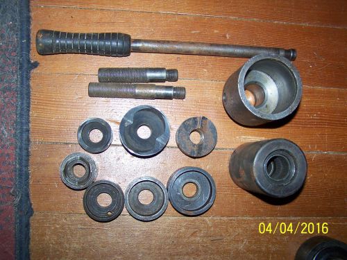 Misc. greenlee metal punch knockout punches, dies &amp; parts for sale