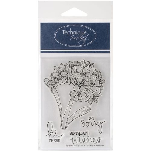 &#034;Technique Tuesday Clear Stamps 3&#034;&#034;X4&#034;&#034;-Agapanthus&#034;