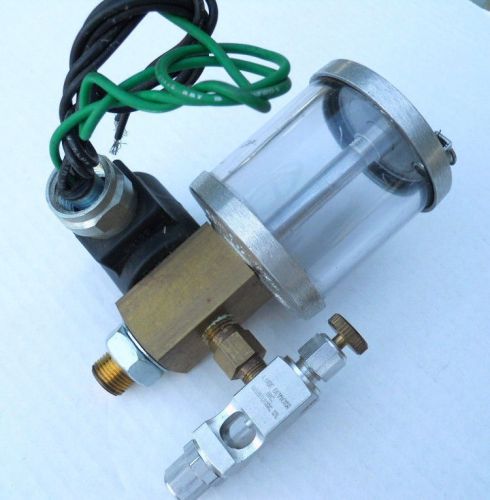 LDI Industries  Lube Devices Adjustable Flow Lubricator Oiler 24V Solenoid Valve