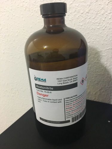 Acetonitrile, ACS HPLC, 99.9+%, Certified, 1L (32oz)