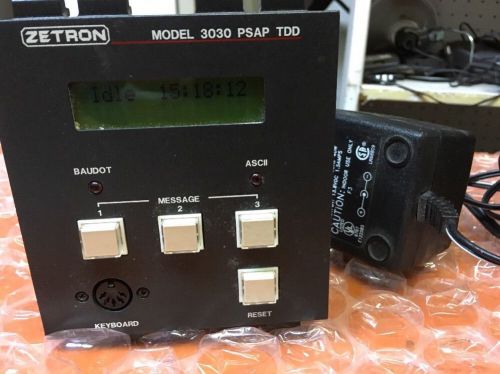 Zetron Model 3030 PSAP TDD 901-9254 Telecommunications Device