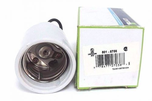 NIB LEVITON 8756 LAMP HOLDER 600V, 1500W, 4KV, PORCELAIN 501-8756