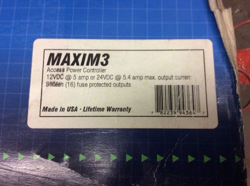 Altronix  maxim3 ac  12 /24 vdc  5 amp 16 fused output  power supply - new for sale